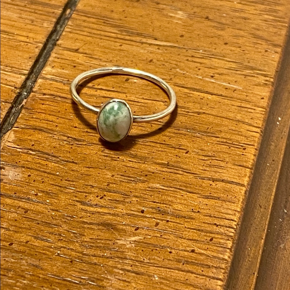 Silver tree agate ring 🌳 - Picture 2 of 2
